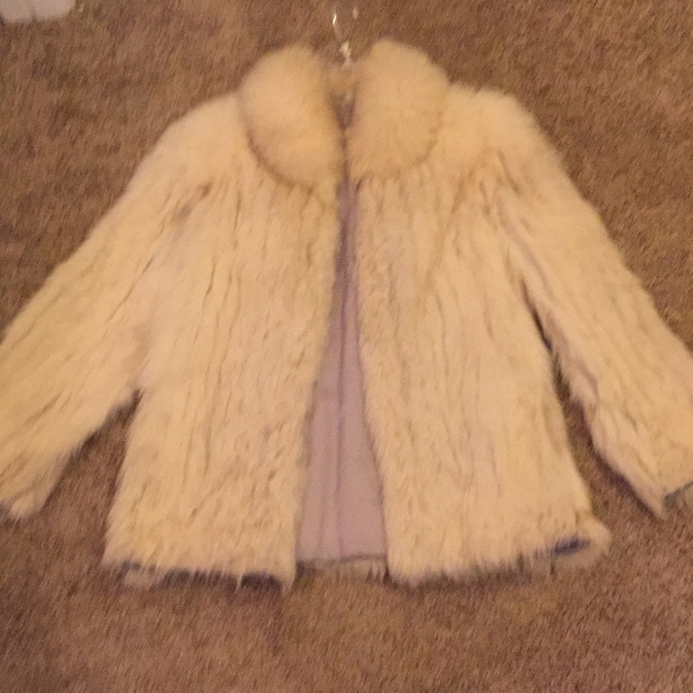 Blue Fox Fur Coat/Jacket, Excellent Condition!